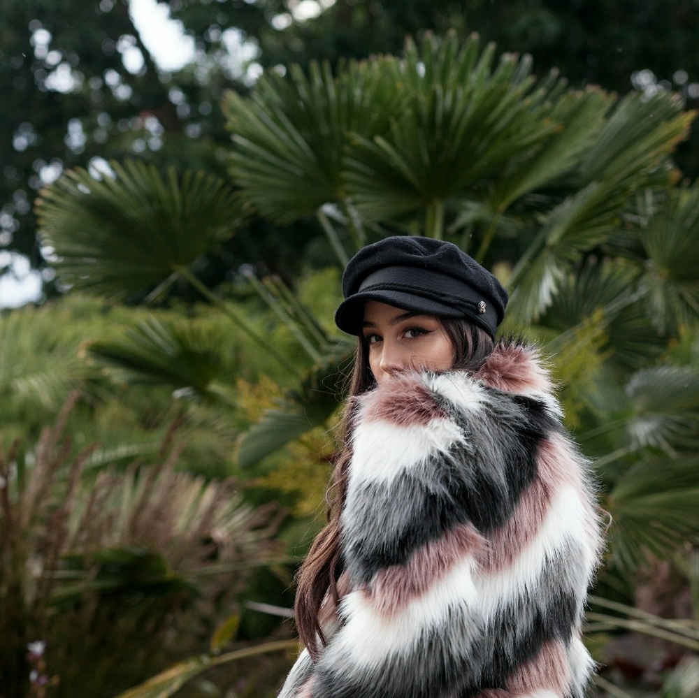 Faux fur coat